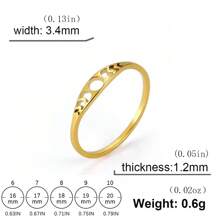 1 Stück minimalistischer Edelstahl Halbmond Blumen Design Ring, moderner Titanstahl Ring für Frauen, geeignet für den täglichen Gebrauch, perfektes Geschenk für Freunde und Familie