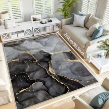 Local Rug, Luxurious Marble Pattern Rug With Backing, Machine Washable Rug, Dot-Plastic Backed, Room Rug, Bedroom, Home Office, Kids' Room, Playroom, Kitchen, Dining Room Mother's Day Home Bathroom Decor - Multicolor - View 35