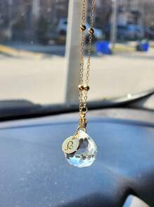 1pc 12 Zodiac Signs Crystal Hanging Sun Catcher, Gold Metal Chain Pendant Decoration, Car Sun Catcher For Window, Home, Office, Wedding Party, Garden Decoration Room Decors Wedding Decor Home Decors - Gold - View 8