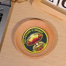 1 Pack Of "The Future Is Bright" Hot Melt Adhesive Embroidery Patches For The Nuclear Explosion Apocalypse - Color Mixing - View 3