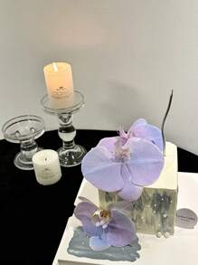 3件套欧式罗马柱玻璃蜡烛DIY香薰烛台简约拍照打卡道具婚礼.情人节.生日.求婚氛围营造摆件。 - 透明 - 查看 4