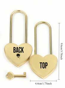 1 pieza, Candado personalizado grabado, un regalo de San Valentín personalizado para él, un candado de amor único, el primer regalo de San Valentín, regalo de San Valentín para el esposo, caja de regalo con candado y llave. Candado de viaje personalizado - Multicolor - Ver 4