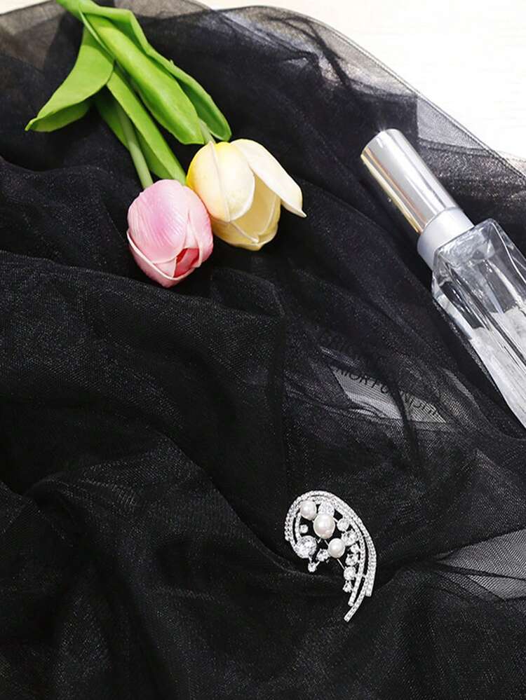 1 件 DIY 纯色网眼面料，用于制作礼服、泡泡裙，适合婚礼、派对、家居装饰、户外 - 彩色 - 查看 29