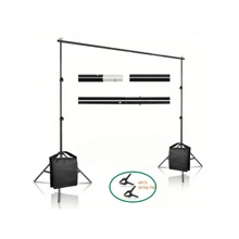NEWKS Photography Backdrop Stand Kit, 78.7x118.1/78.7x78.7 Inch, Iron Frame, Includes 4 Clips, 2 Sandbags, And 1 Straight Tube Bag Studio Lighting Equipment, For Photography, Video, Birthdays, Parties