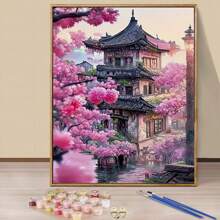 16x20英寸成人数码油画套装 - 简易丙烯颜料套装，含画笔和颜料，是家居装饰和生日、父亲节、圣诞节、母亲节礼物的完美之选。