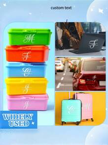 1PC Custom Stickers, 30-120cm/12-48in, Custom Text Transfer Stickers, Personalized Stickers, Car Stickers, Wall Stickers, Custom Name Vinyl Wall Art Stickers, Wall Decoration Stickers, Customised Gifts, Wall Decorations, DIY Decoration Crafts