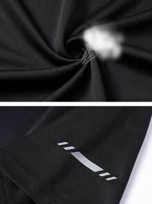 Conjunto deportivo para hombres, ropa de fitness de secado rápido de seda de verano con degradado, camiseta de manga corta, pantalones cortos de ciclismo, camiseta de baloncesto, conjunto de correr