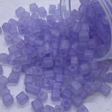 Set de 120 piezas de cuentas de vidrio en forma de cubo cuadrado, forma de bloque helado apta para hacer anillos, pulseras, regalos para amigos, y complementos diarios de joyería