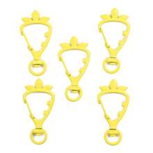 8pcs Multi-Color Enameled Carrot Shaped Connectors, Keychain, Bag, Doll, Jewelry DIY Accessories