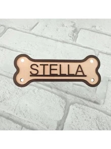 Personalized Wooden Pet ID Tag - Custom Dog House Sign And Pet Label With Unique Animal Pattern Design, Perfect For Dog Room Decor. Each Nameplate Can Be Engraved With Your Pet's Name Or Other Text To Showcase Your Pet's Personalized And Distinctive Style. Serve Not Only As A Dog House Identifier, But Also Add A Touch Of Warmth And Uniqueness To Your Beloved Pet's Private Space. Ornamental, Stainless Stylish, Contracted, Cute, Cuties, Colorful, Vintage Unique, Customized Cat Tags Personalized Small, Personalized Cat Collar, Personalized Dog Collars Ideal Gifts For Him Her, Family, Friends, Pet Lovers, Pet For Anniversaries, For Birthdays, For Housewarming