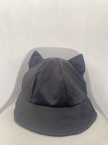 1pc Cute Cat Ear Design Fashionable Outdoor Casual Versatile Hat, Ideal For Street Style, Dating, Hangouts, Hiking And Various Occasions - Multicolor - View 5