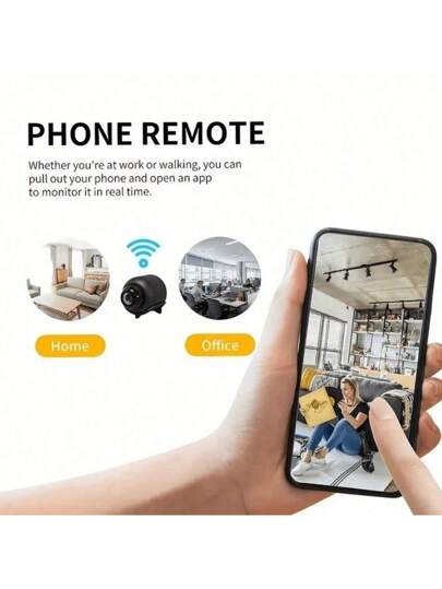 1pc High Definition Mini WiFi Security Camera, 2.4G Monitoring Camera Night Vision Motion Detection, Home Surveillance Monitoring, Elderly Children Care, Built In Vision, USB Powered, Supports Cloud Storage Micro SD Card Ideal Baby, Pet Security, Perfect As Holiday The Family view 7