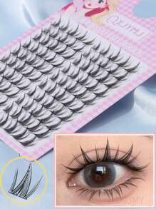 100 对/包卡通向日葵假睫毛，自然蓬松 & 100 对/包狐狸兔子风格松垮假睫毛，增强体积和自然外观，韩式 & 3 件小狗系列松垮假睫毛睫毛簇，睫毛簇，单根睫毛，睫毛，假睫毛