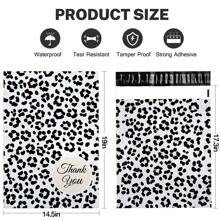 50Pcs Large Poly Mailers 14.5 X 19, Cute Shipping Bags For Small Business Clothing Mailers Poly Bags Poly Mailer Plastic Mailing Bags, Big Polymailers Package Bags Shipping Envelopes Mailers - Cheetah - 查看 2