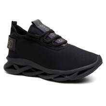 Men's Tennis Shoes For Gym, Sport, Running, Walking And Crossfit - Ultra Lightweight And Comfortable - 黑色 - 查看 3