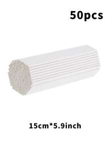 50/100/200 White Lollipop Sticks, 3.93-Inch Paper Stick Straws, Used For Cake Sticks, Cupcake Decorations, Candy Melting, Chocolate, Cookies, Desserts (Diameter 3mm), Wedding Party Gift Packaging - Multicolor - View 14