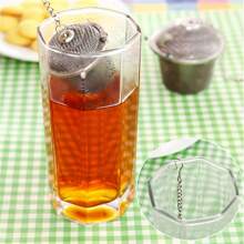 1pc Tea Coffee Stew Spice Soup Herbal Sieve Infuser Reusable Stainless Steel Seasoning Bag Ball Kitchen Filter Sachet With Chain Back To School