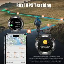 GUHUAVMI GUHUAVMI 2025New GPS Outdoor Sports Smart Watch For Men, Built-In GPS Positioning, Compass, Altitude, Barometer, Weather, 100+Sport Modes Smartwatch, 1ATM Waterproof Watch, Wireless Call, Heart Rate Sleep Monitor Fitness Tracker Smartwatch For Women, Mother's Day Gift,Best Gifts