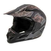 Adult Frenzy Mossy Oak MX Off-Road Motocross ATV Dirt Bike Helmet DOT Approved Size: X-Large - Black - View 2