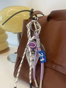1pc Fashion Creative Badminton Keychain Diy Bag Pendant Cute Accessory For Gift