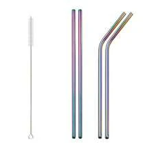 2/4/6/8/10/12 Stainless Steel Reusable Straws Drinking Straw - Multicolor - View 13