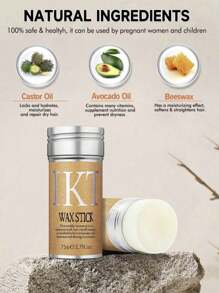 ikt IKT IKT Hair Wax Stick- Suitable For Hair Wigs And Natural Hair,Slick Back, Tame Flyaways, Edge Control, Frizz-Free Finishing, Long-Lasting Hold, Easy To Apply, Non-Greasy