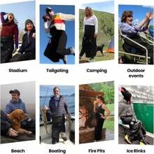 Weatherproof Outdoor Blanket – Lower-Body Thermal Wrap For Superior Warmth - 黑色 - 查看 8