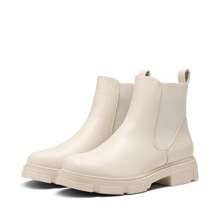 Women's Boots Chelsea Ladies Boot Pull On Fall Fashion Walking Ankle Booties - Beige - View 4