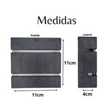 Kit 05 Luminaria Wall Sconce 2 Friezes 2 Spotlights 110/220 Volts. - Black - View 7