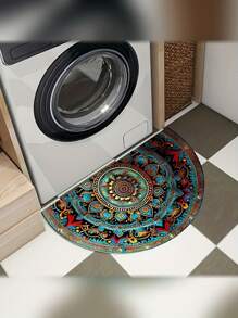 Tapete Shag Moderno de Cristal Céu Meia-Lua Marroquino com Apoio Antiderrapante, Lavável em Máquina, Resistente a Manchas, Pelo Médio - Padrão de Seta da Moda, Adequado para Corredor, Entrada, Quarto e Hotel