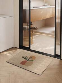 1 件日式奢华印花水晶天鹅绒入口门垫，简约门厅前门垫，耐污快干易保养，适用于入口、浴室、厨房、农场等场合 - 彩色 - 查看 6