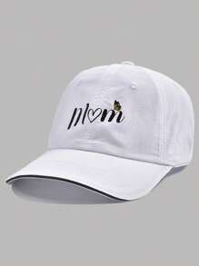 1pc Quick-Dry Sun-Shading Mom Printed Mesh Breathable Baseball Cap, Mother's Day Gift For Mom - Multicolor - View 5