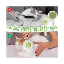 1 件舒适猫咪脱毛刷，带伸缩按钮，宠物美容刷，宠物按摩刷，猫狗脱毛刷，小猫刷毛，狗狗美容，猫狗脱毛 - 彩色 - 查看 9