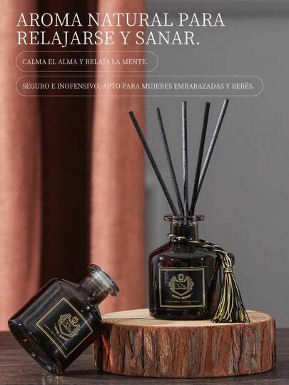 Set de aromaterapia de 50ml, ambientador con fragancia fresca floral y afrutada, aromaterapia duradera, difusor de aire para el hogar, decoración para el hogar, incluye varillas con flores, la mejor opción para regalar.