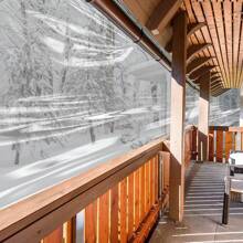 8x10 FT Thicken Clear Tarp Waterproof, Anti-Tear Windproof Garden Transparent Poly Tarpaulin, Snowproof Plant Cover, Insulation Shed Cloth With Grommets For Porch Patio Camping Supplies - Transparent - View 12