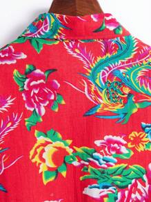 Casual Business Printed Short Sleeve Shirt, Minimalist & Fashionable