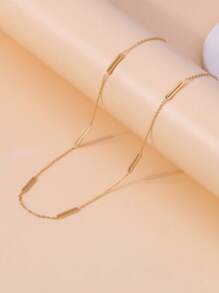 قلادة بزينة هندسيةرمضان - ذهبي أصفر - مشاهدة 1