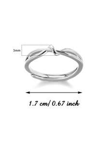 Tiny Bow Knot Eternal Stainless Steel Rings For Women, 18K Gold-Plated & Silver Color Anti Fading Waterproof Charm Ring, Wedding Minimalist Jewelry Beach Vacation Accessories , Memorial Gifts For Mom/Daughter/Best Friends