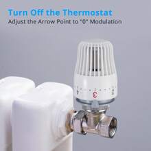 3X Radiator Thermostatic Head Heater Control Thermostat Head Heating Valve Tools - 白色 - 查看 2