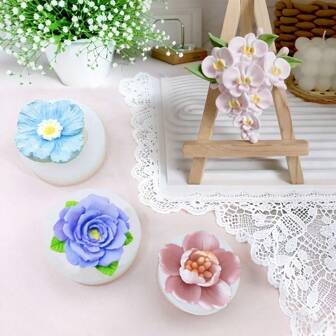 1pc New Creative Butterfly Orchid Flower Shaped Silicone Mold, Cherry Blossom,Rose, Phalaenopsis Shaped DIY Moulds For Aromatherapy Gypsum Epoxy Resin Jewelry Decorations, Craft Tool For Plaster DIY Decorations, Handmade Candles,Soaps ,Wax, Clay, Car Aroma Diffuser Stone And So On, Durable, Flexible Material,Adds Elegance To Home Decor, Flexible And Easy To Use, Gift Making Supplies For Wedding Graduation Birthday Party Festival Decoration