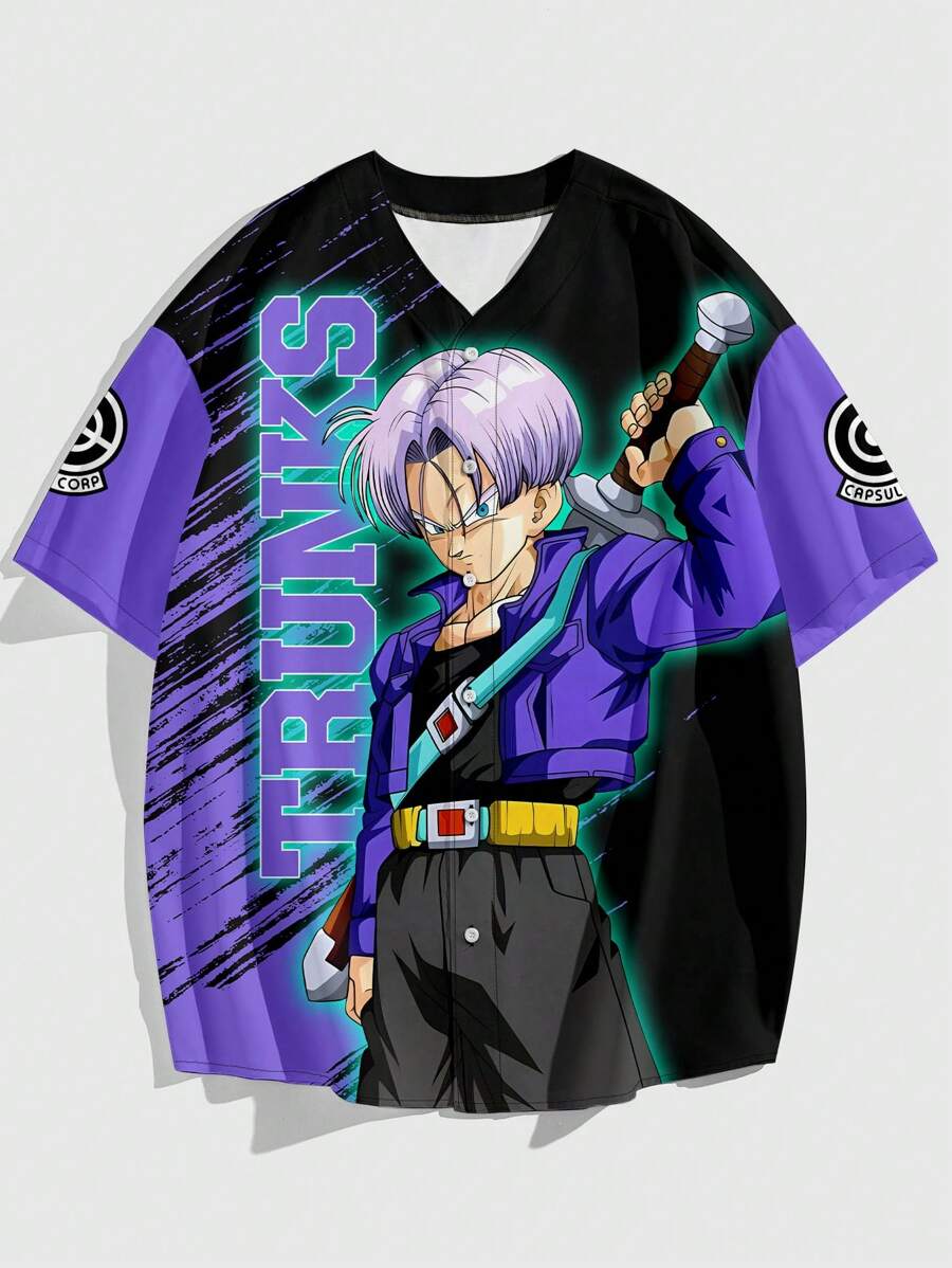 Trunks Men Baseball Shirt, Breathable, Quick-Dry, Comfortable TRUNKS - Multicolor - View 1