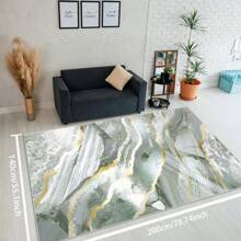 Local Rug, Luxurious Marble Pattern Rug With Backing, Machine Washable Rug, Dot-Plastic Backed, Room Rug, Bedroom, Home Office, Kids' Room, Playroom, Kitchen, Dining Room Mother's Day Home Bathroom Decor - Multicolor - View 27