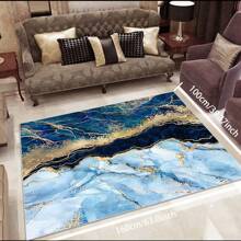 Local Rug, Luxurious Marble Pattern Rug With Backing, Machine Washable Rug, Dot-Plastic Backed, Room Rug, Bedroom, Home Office, Kids' Room, Playroom, Kitchen, Dining Room Mother's Day Home Bathroom Decor - Multicolor - View 30