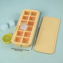 Großer Haushalts-Eiswürfelbehälter mit Deckel, gepresste und verteilte Eiswürfel-Herstellungs-Aufbewahrungsbox, 28 Fächer, leicht zu entnehmen, inklusive Eisschaufel, transparent, kann im Kühlschrank platziert werden (11,5 x 10,5 x 19 cm), selbstgemachte kleine Eiswürfel-Form, Eiswürfel-Aufbewahrungsbox, leicht zu entformen, Silikon-Eiswürfelform, Kunststoff, unverzichtbar für den täglichen Gebrauch, Kücheneinsatz, Küchenutensilien