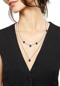 BREIL JEWEL LADY ROCKERS JEWELS Collection, STEEL NECKLACES 68, SILVER Color With NO STONES - TJ2812 - Silver - View 1