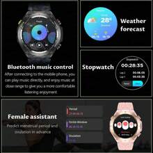 GUHUAVMI GUHUAVMI 2025New GPS Outdoor Sports Smart Watch For Men, Built-In GPS Positioning, Compass, Altitude, Barometer, Weather, 100+Sport Modes Smartwatch, 1ATM Waterproof Watch, Wireless Call, Heart Rate Sleep Monitor Fitness Tracker Smartwatch For Women, Mother's Day Gift,Best Gifts