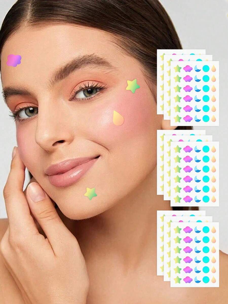 180 Pieces Of Facial Waterproof And Breathable Patches, Gentle And Non Irritating, Used For Facial Skincare, Covered With Cute Design Stickers, Fun Cartoon Stickers, Waterproof And Sweat Proof Mini Stickers, Suitable For Gatherings, Offices, Halloween And Other Occasions. Cute Stickers (For Decorative Purposes Only, Not For Cosmetics),Cheap,Stocking Stuffers,Makeup,Makeup Tools,Cheap Stuff,Gifts,Gifts For Women,Christmas Gifts