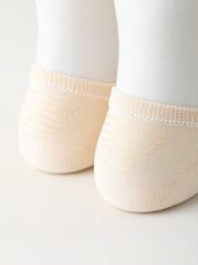 5 pares de calcetines de tobillo de algodón delgado, transpirables y absorbentes del sudor, de unicolor para mujer, anti-olor