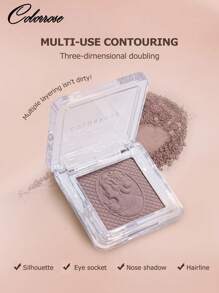 COLORROSE Palet Kontur Bedak Matte, Tekstur Ringan, Halus, Lembut, Melangsingkan Wajah dan Hidung, Gradasi Alami, Kontur Bronzer, Riasan Harian, Kosmetik - CR1017 - View 4