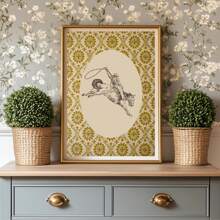 1pc Vintage Cowboy Wall Art Picture Nancy Meyers Style Prints Canvas Paintings Cowboy Poster Cottagecore Decor For Bedroom, Living Room, Or Farmhouse Wall Decor Gift For Her No Framed Or Framed - Multicolor - View 1